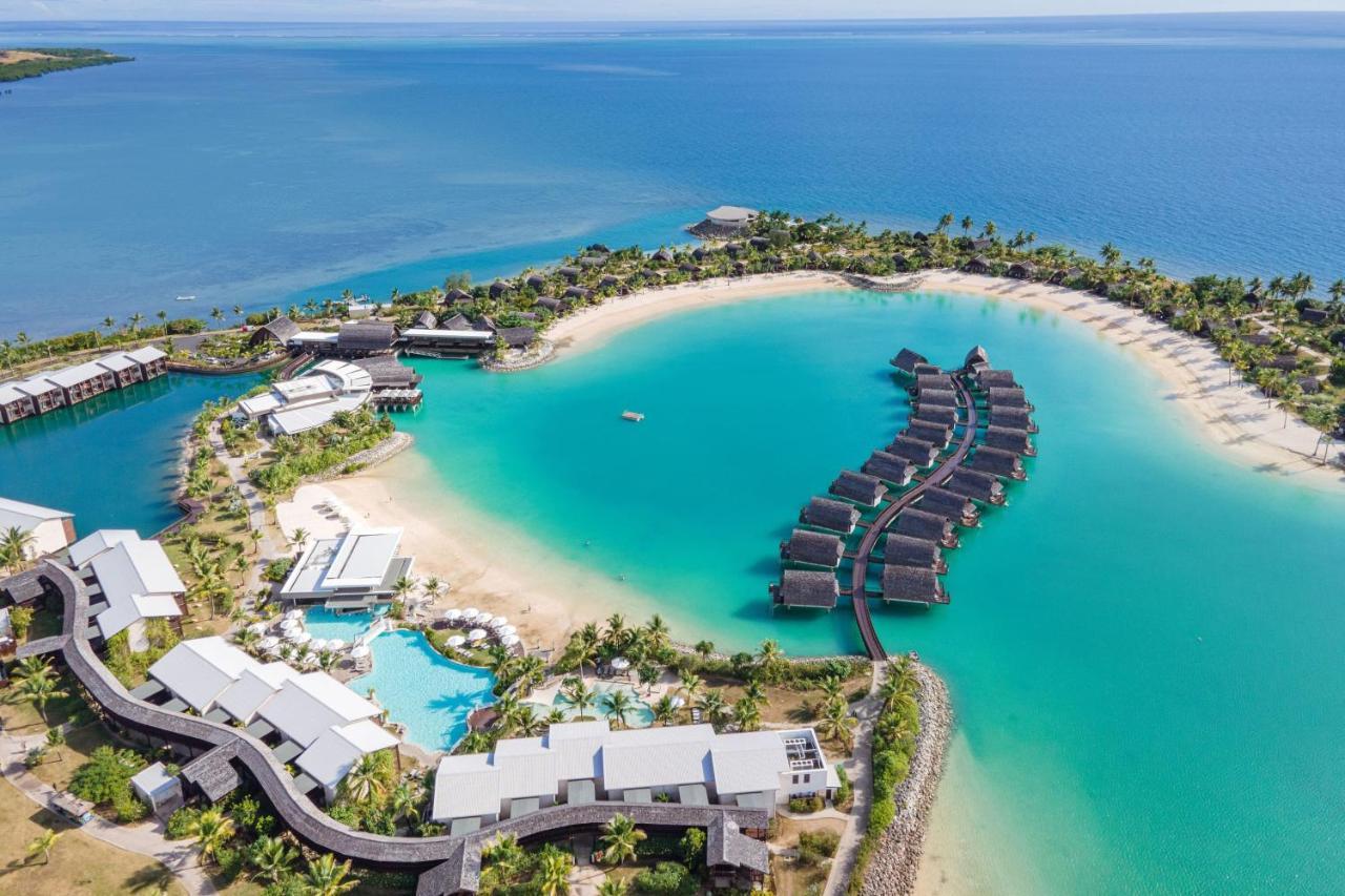 Fiji Marriott Resort Momi Bay Eksteriør bilde Aerial view of the resort