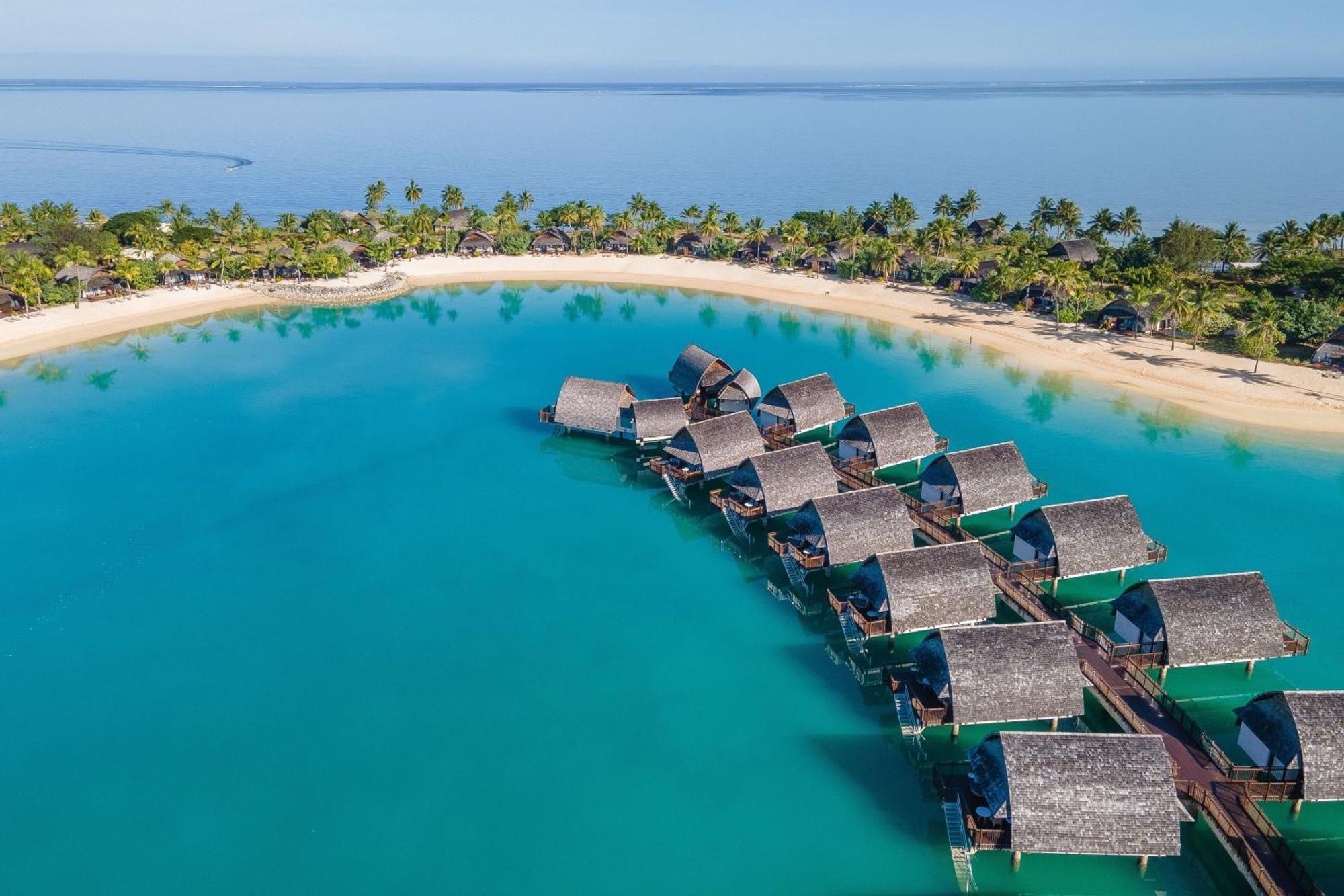 Fiji Marriott Resort Momi Bay Eksteriør bilde Aerial view of the resort